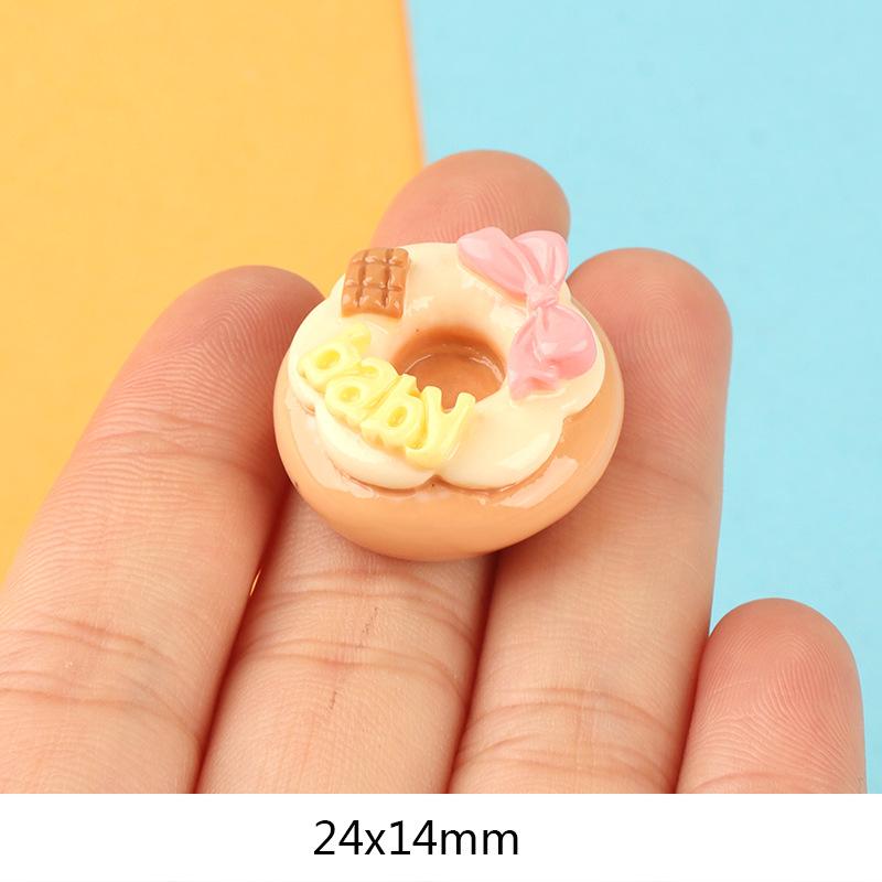 Charm donut sáng bóng DIY trang trí vỏ điện thoại (FF-517)