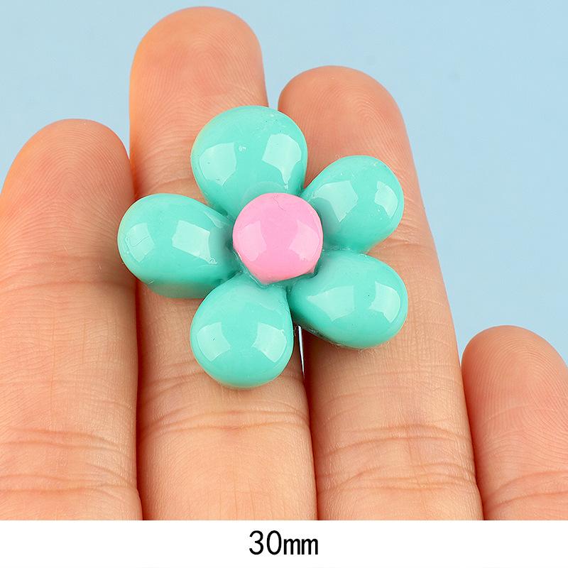 亮面肉肉花彩色 大小diy奶油胶手机壳冰箱贴发夹饰品树脂配件批发