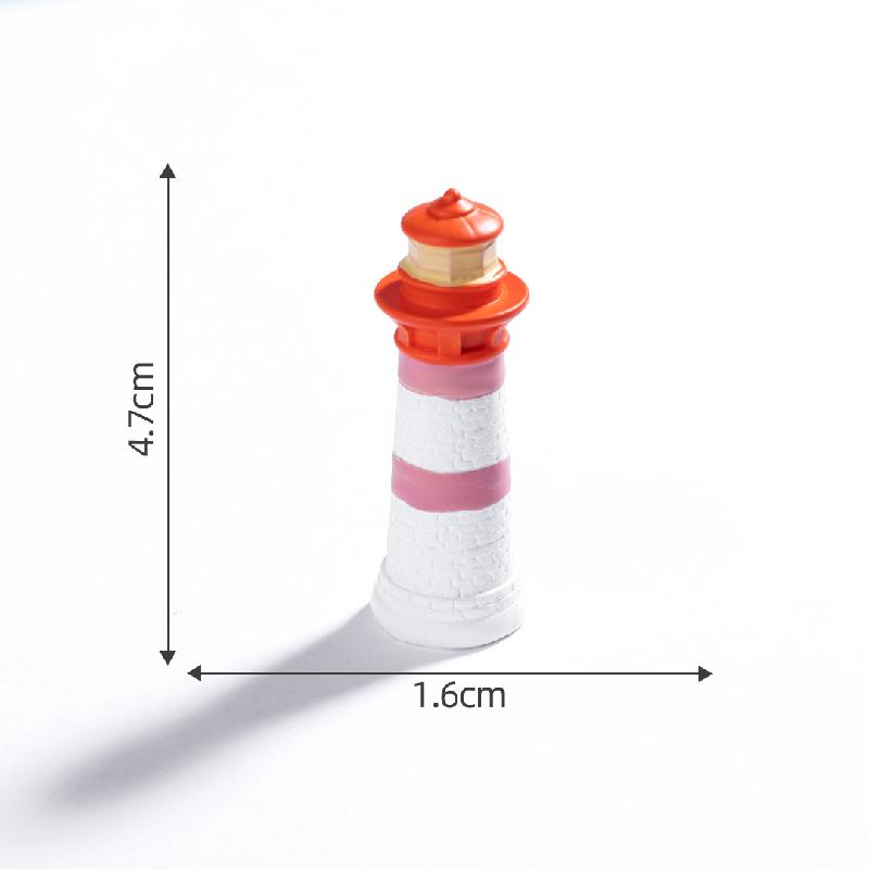 Đèn hải đăng, bãi biển Địa Trung Hải mini DIY, phụ kiện bàn tiểu cảnh sáng tạo (ZC-78)