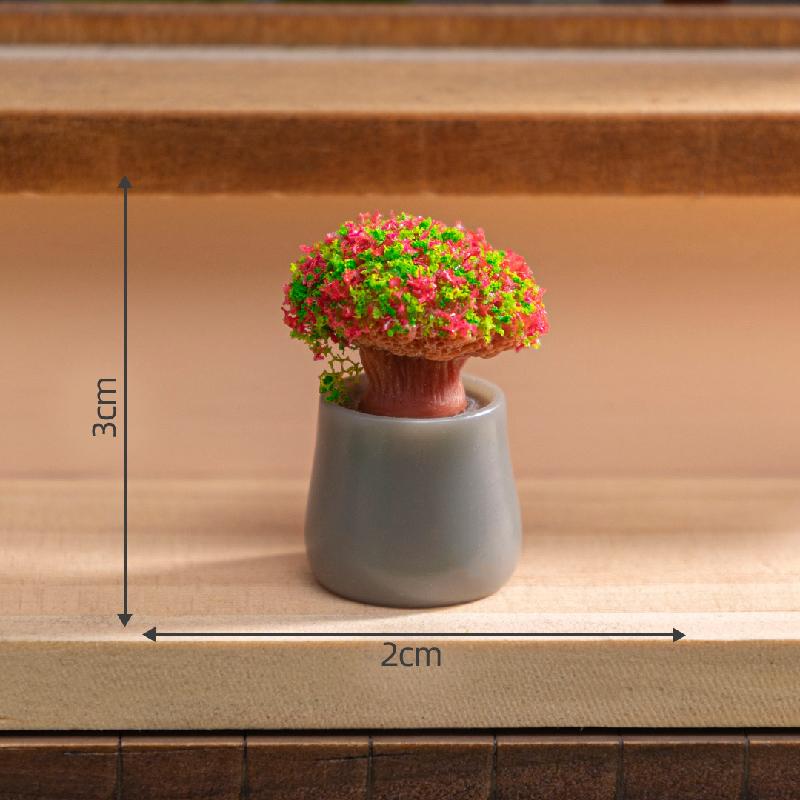 Tiểu cảnh cây cảnh mini giả, lọ sinh thái DIY, phụ kiện treo bàn tiểu cảnh mini (ZC-497)