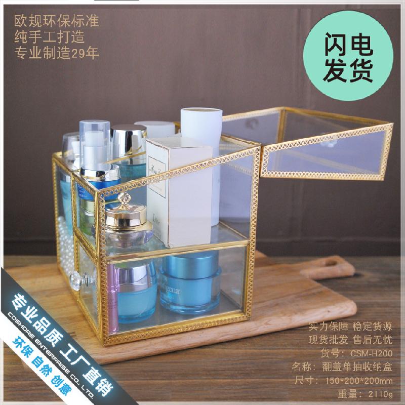 Chậu Đa Giác Hộp kính trang sức mỹ phẩm chống bụi (DG-130)