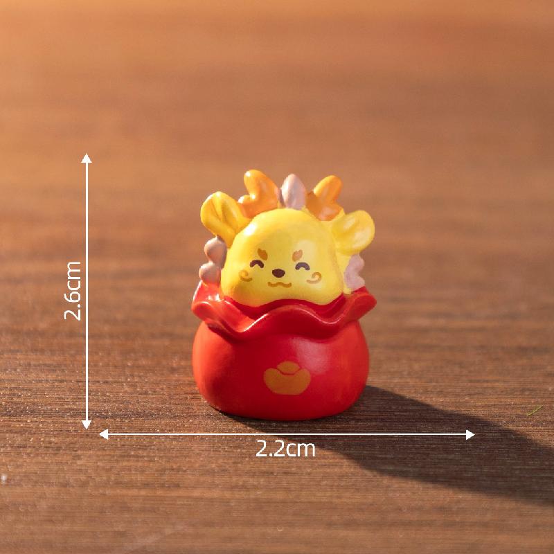 Tiểu cảnh 12 con giáp, đồng tiền vàng DIY, búp bê xe hơi, bàn tiểu cảnh mini (ZC-678)