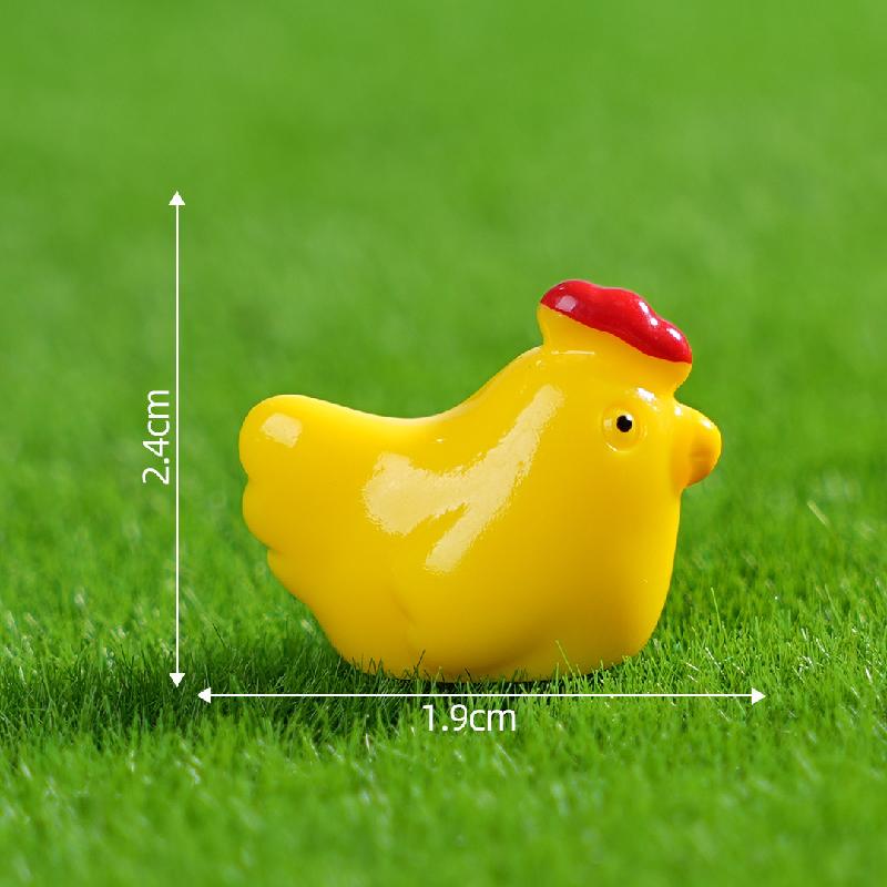 Mẹ gà & gà con – Mô hình gà mini, phù hợp trang trí nông trại, bàn làm việc (M-1376)