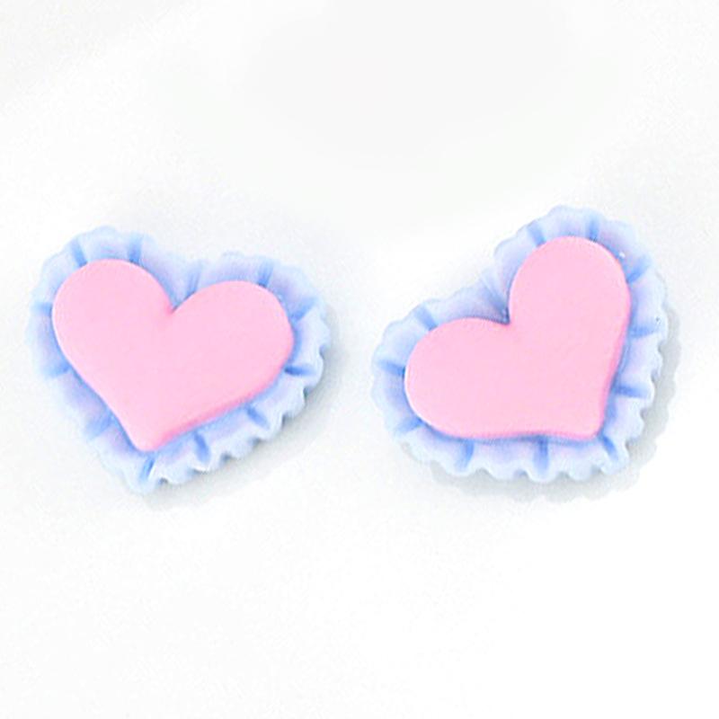 Charm viền tim DIY trang trí vỏ điện thoại (FF-307)