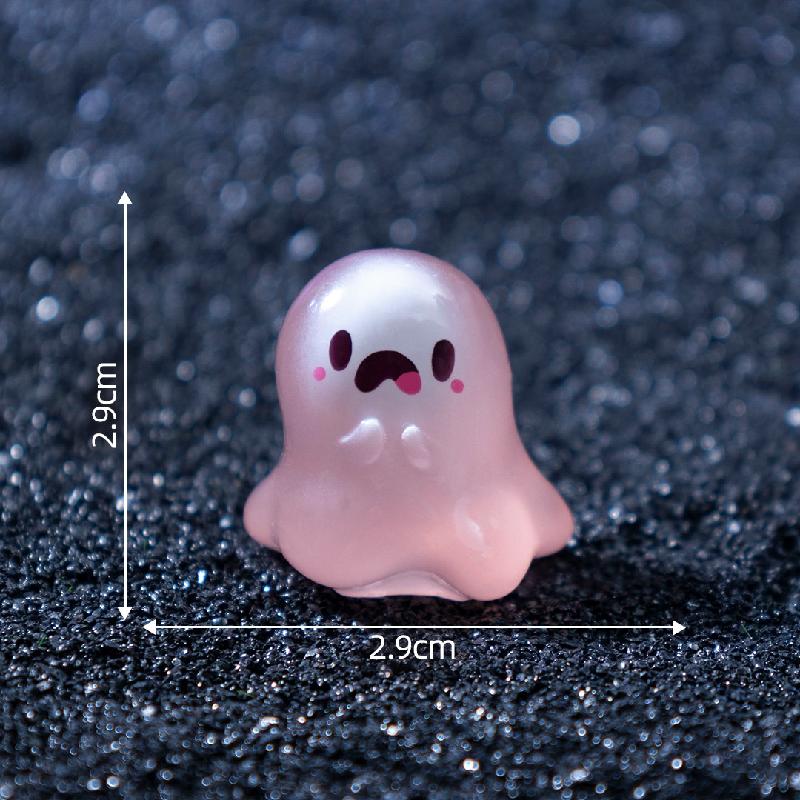 Tiểu cảnh ma nhỏ phát sáng, Halloween DIY, phụ kiện resin tiểu cảnh mini (ZC-568)