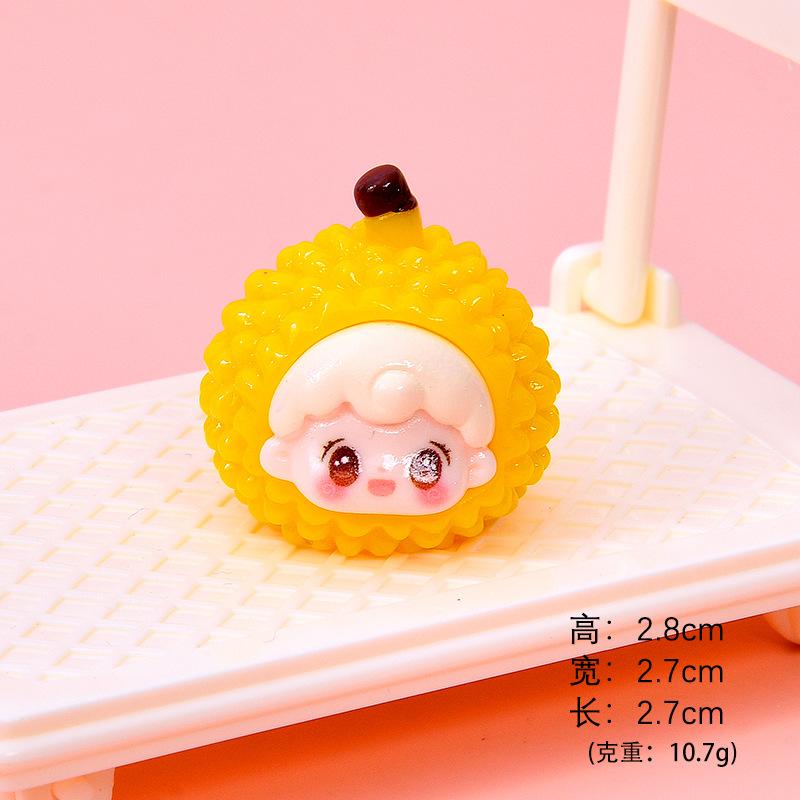 Trái cây hoạt hình resin mini, mô hình để bàn, nhà búp bê (NX-606)