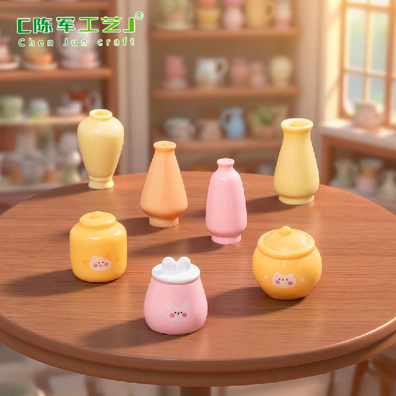 Phụ Kiện Tiểu Cảnh Bộ Chai Lọ Đĩa Mini Nhà Búp Bê DIY (PK-867)
