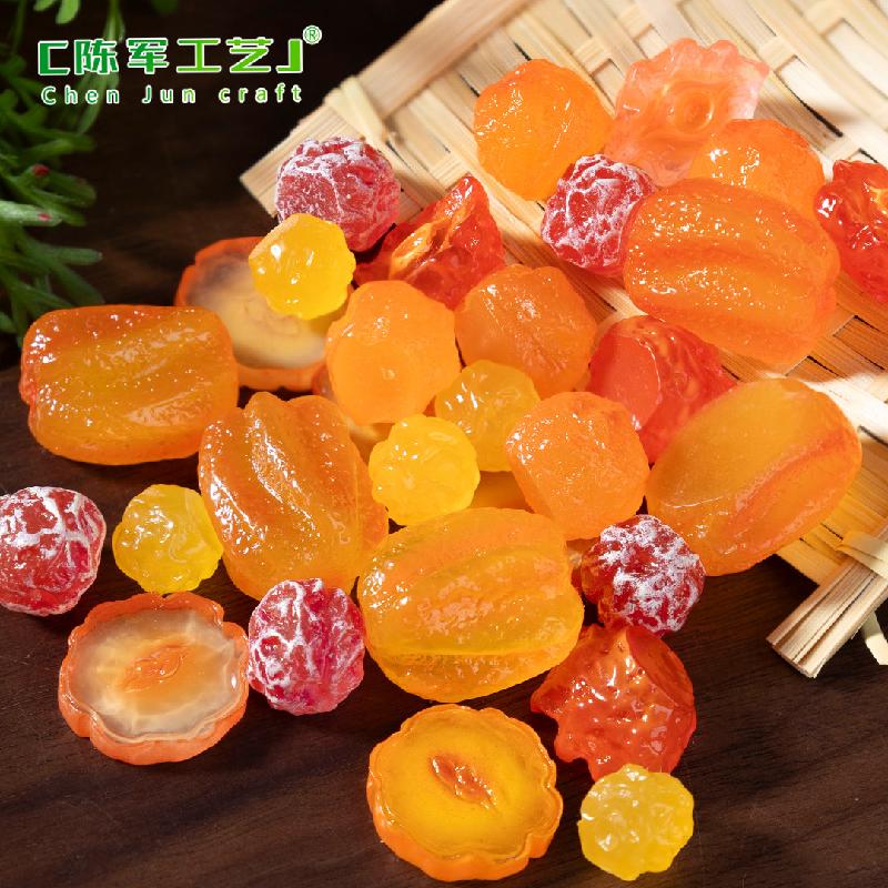 Phụ Kiện Tiểu Cảnh 微景观创意话梅杏脯蜜饯仿真食玩 DIY盲袋装饰品挂配件迷你小摆件