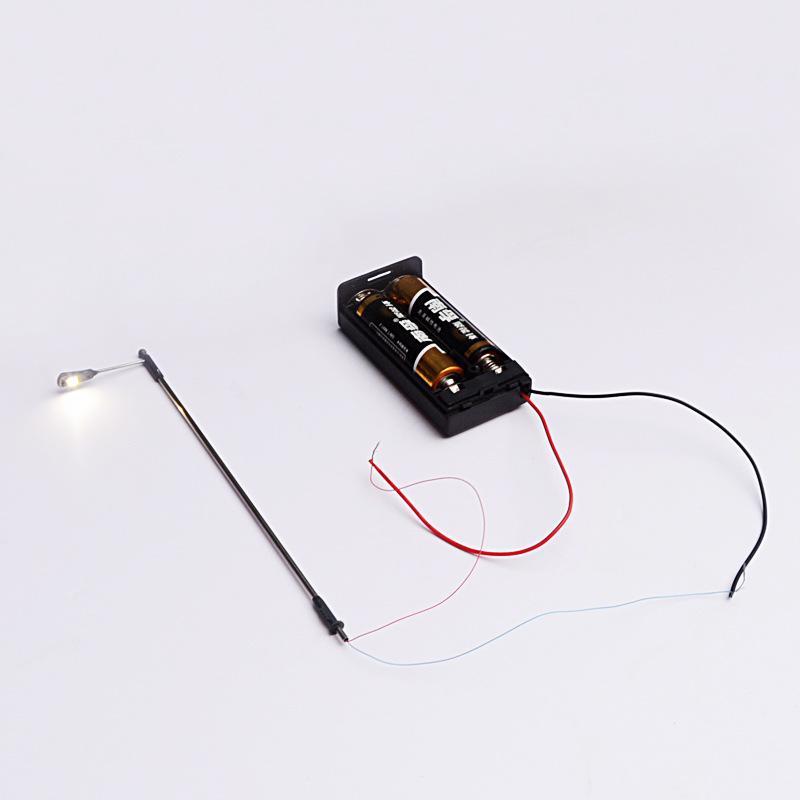 Phụ Kiện Mô Hình Đèn Đường LED Đơn Đầu Mini 3V (MH-209)