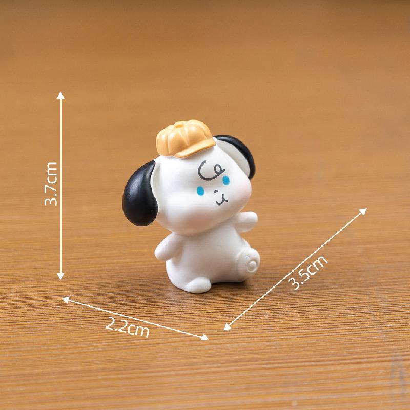 Tiểu cảnh chó con mini trang trí nhà búp bê và xe hơi (ZC-867)