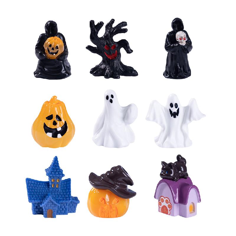 Tiểu cảnh Halloween: thần chết, ma, DIY, phụ kiện bàn tiểu cảnh mini sáng tạo (ZC-445)