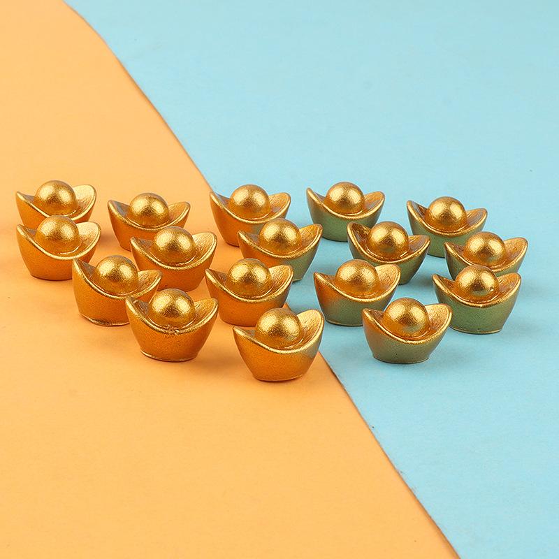 Charm kim nguyên bảo mini DIY tiểu cảnh Tết (FF-70)