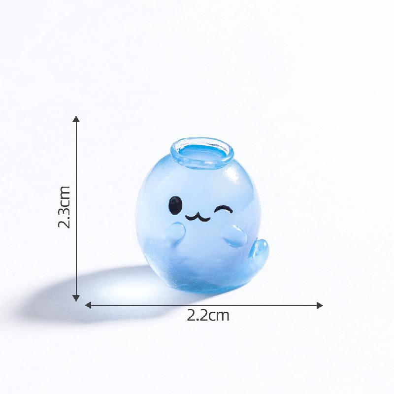 Tiểu cảnh quái vật phát sáng DIY, phụ kiện tiểu cảnh mini resin treo bàn đáng yêu (ZC-1135)