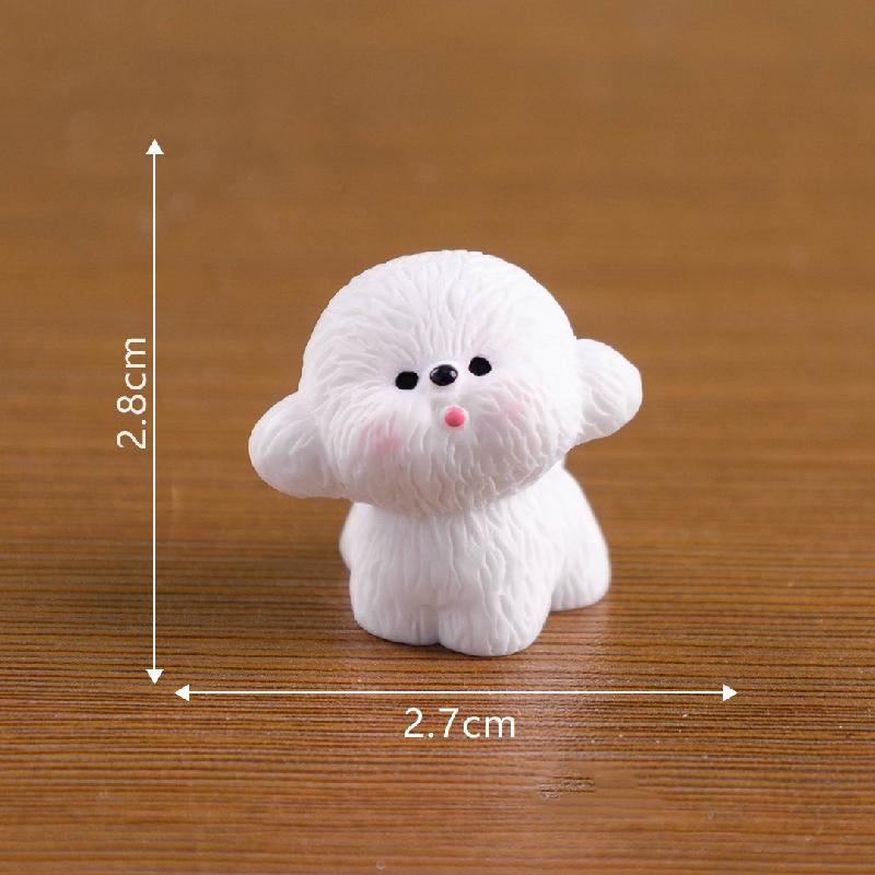 Chó Trắng Dễ Thương Mini Trang Trí (PK-59)