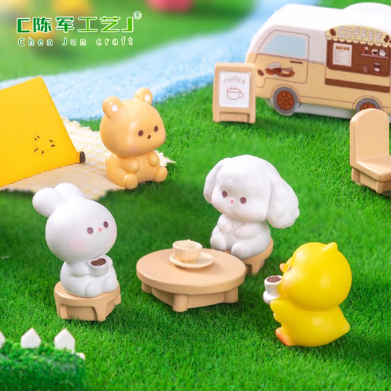 Phụ Kiện Tiểu Cảnh 苔藓微景观创意可爱小动物园艺造景DIY装饰品配件迷你桌面小摆件