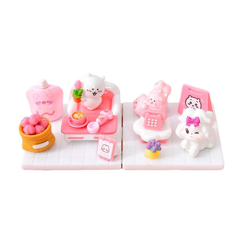 Bộ nội thất mini màu hồng (NX-182)