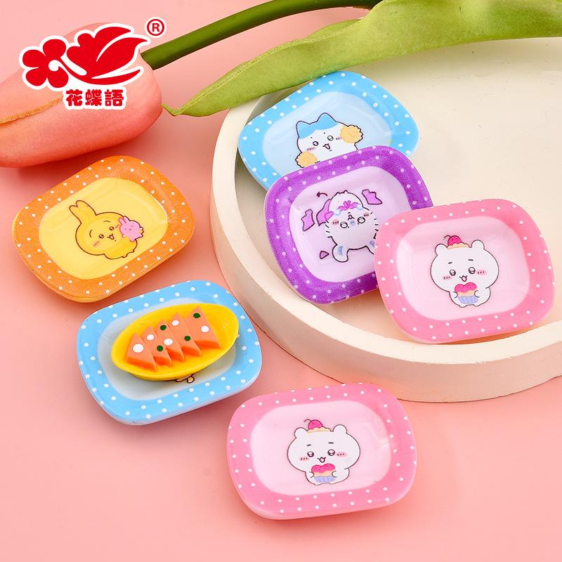 Đĩa vuông động vật resin, đĩa food mini, phụ kiện DIY (NX-620)