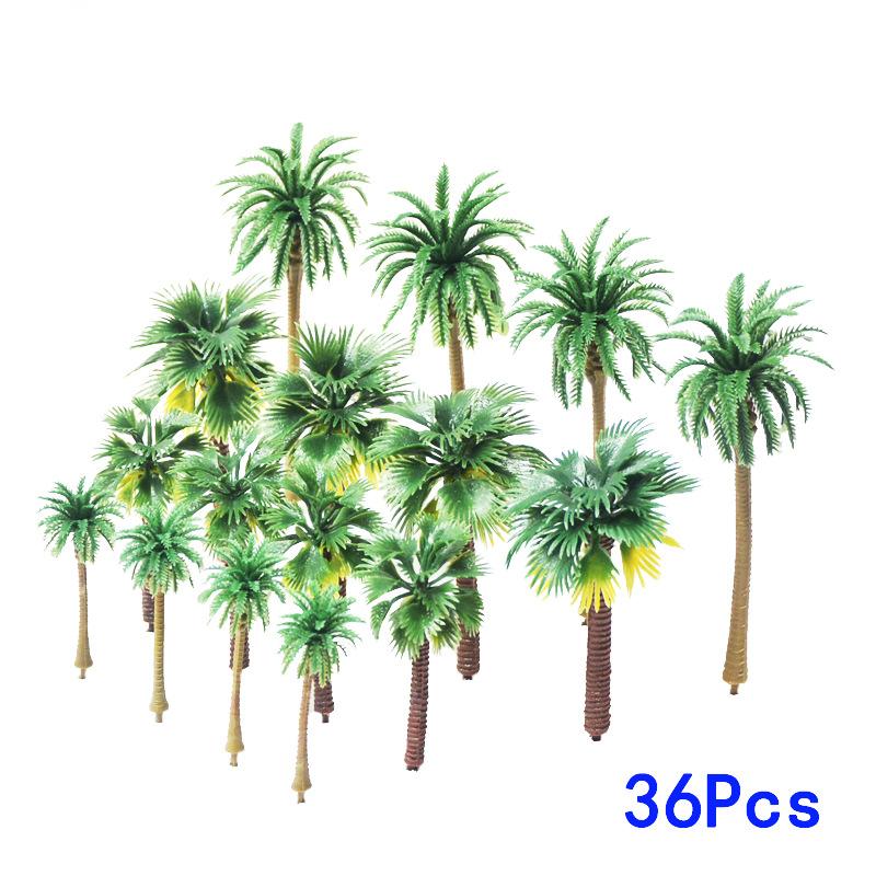 Bộ 36 Cây Dừa Mini Mô Hình Sa Bàn (MH-141)