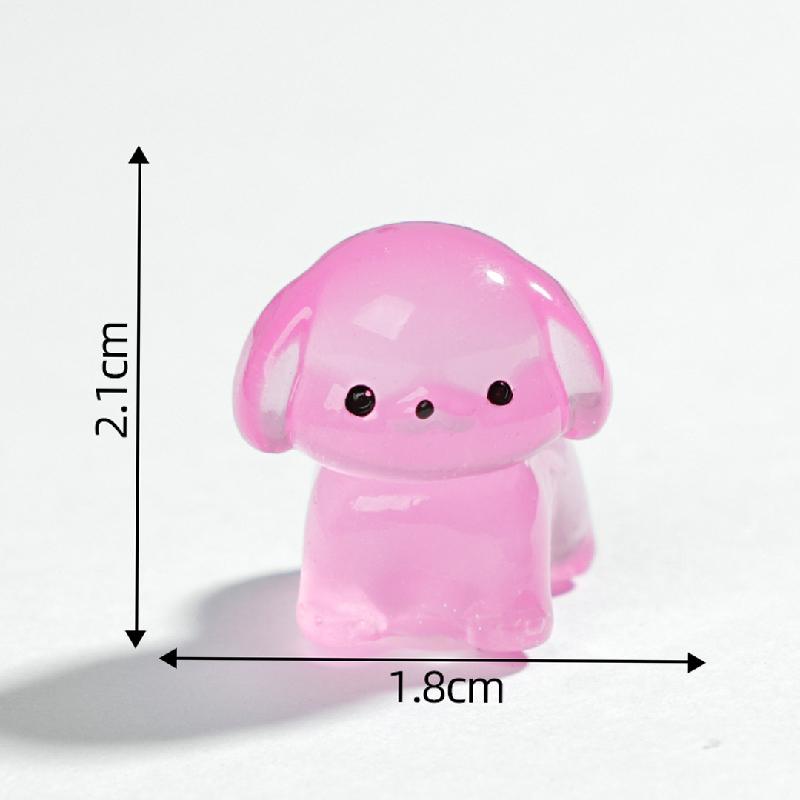 Tiểu cảnh cún nhỏ phát sáng DIY, phụ kiện tiểu cảnh mini resin garden treo bàn xe đáng yêu cute (ZC-1471)
