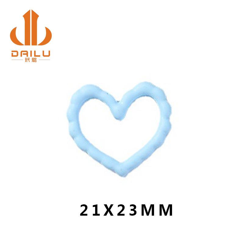 网红镂空桃心爱心 diy滴胶手机壳美容材料 树脂饰品配件厂家直销