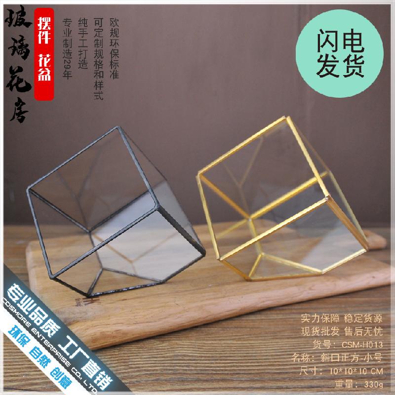 Chậu Đa Giác DG-23 Bồn kính hoa sáng tạo, cây hoa không mờ đục, thảo mộc sống đời, cảnh quan nhỏ, bát ăn, đồ trang trí