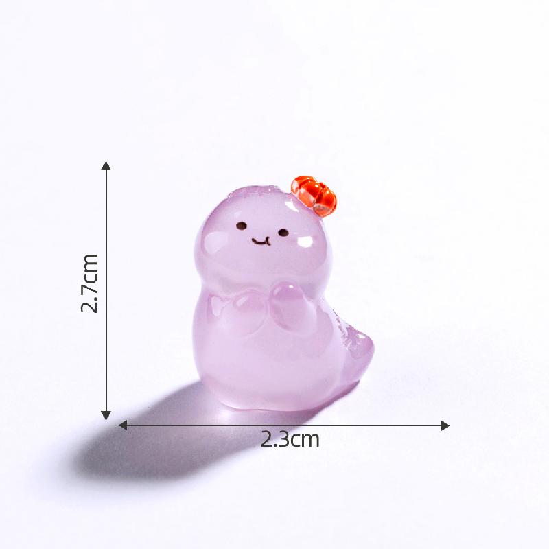 Tiểu cảnh ma Halloween nhỏ phát sáng DIY, phụ kiện tiểu cảnh mini treo bàn resin cute (ZC-1434)