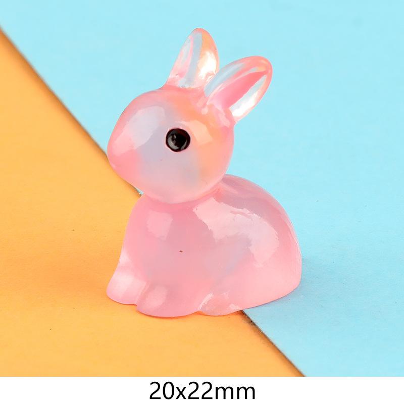 Charm thỏ phát sáng DIY trang trí tiểu cảnh (FF-370)
