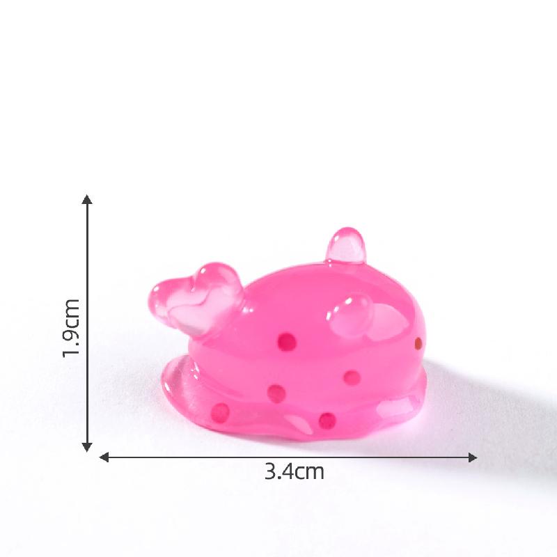 Tiểu cảnh thỏ biển phát sáng DIY, phụ kiện tiểu cảnh mini resin garden treo bàn đáng yêu cute (ZC-1459)
