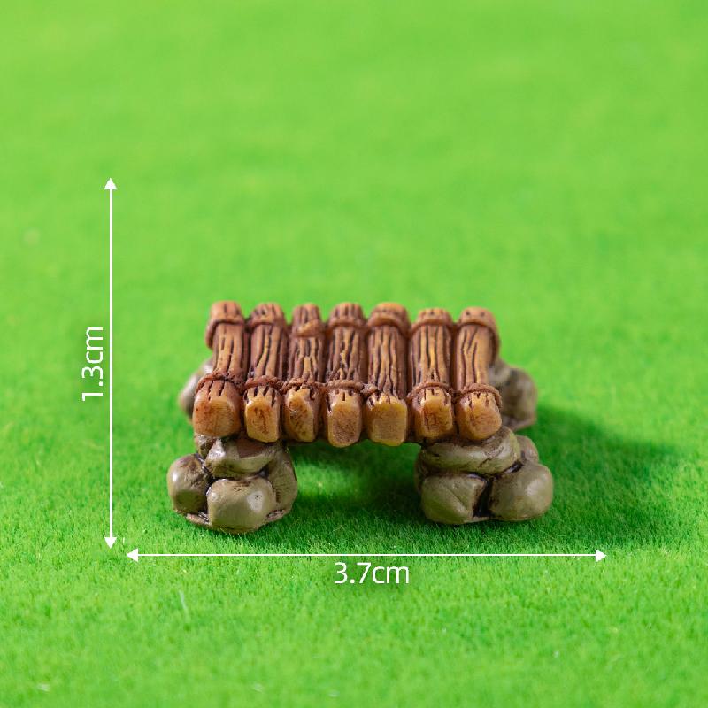 Tiểu cảnh cầu gỗ, hàng rào, sân vườn DIY, phụ kiện bàn mini tiểu cảnh thu nhỏ (ZC-173)