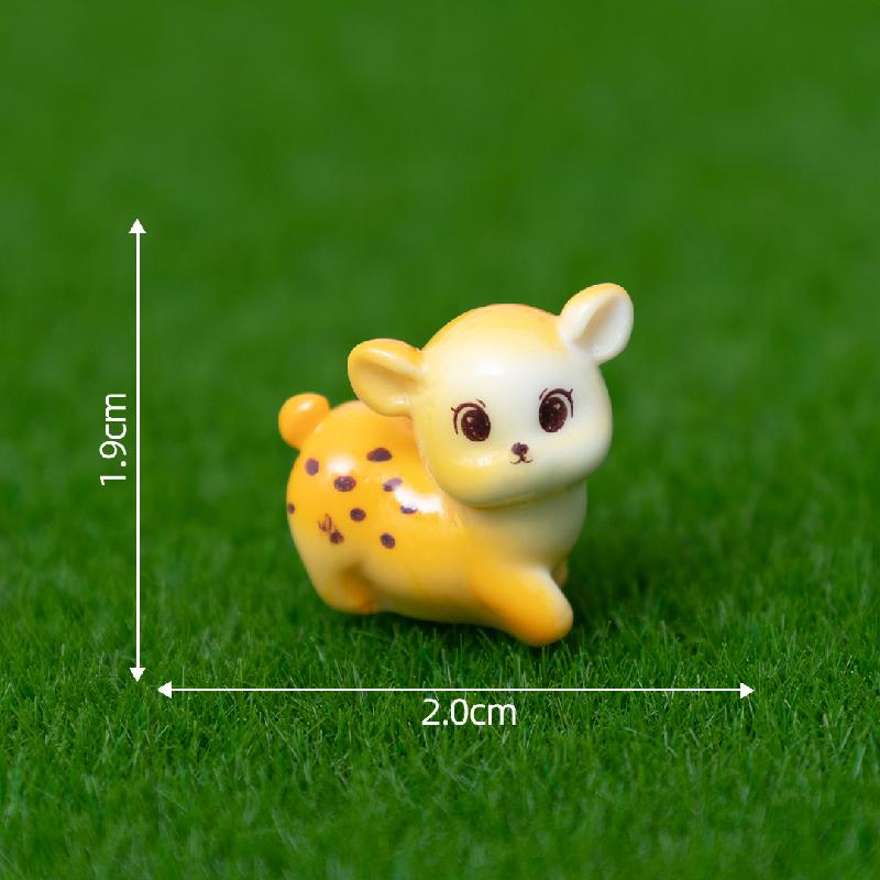Tiểu cảnh hươu may mắn DIY, phụ kiện tiểu cảnh mini treo bàn resin đáng yêu (ZC-1076)