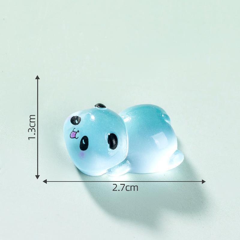 Tiểu cảnh panda nằm phát sáng DIY, phụ kiện tiểu cảnh mini resin blind bag treo bàn đáng yêu cute (ZC-1464)