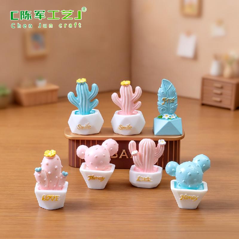 Phụ Kiện Tiểu Cảnh Tiểu cảnh xương rồng mini, quà tặng trang trí nữ tính (ZC-54)