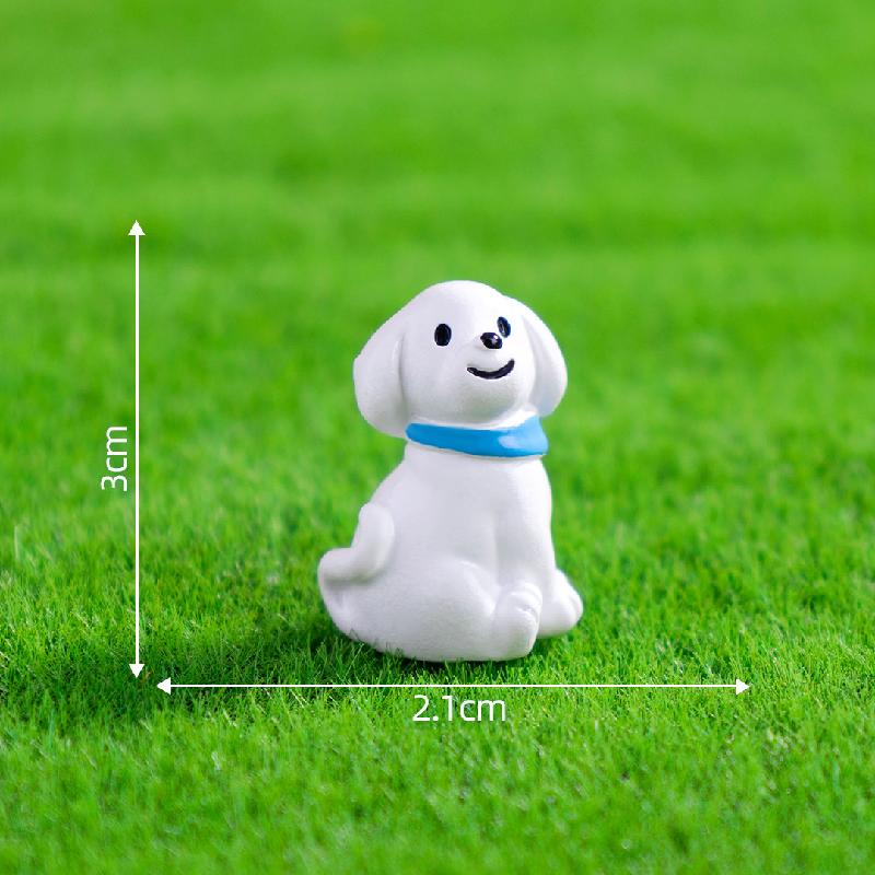 Tiểu cảnh chó lướt sóng, sân vườn DIY, phụ kiện xe hơi tiểu cảnh mini dễ thương (ZC-545)
