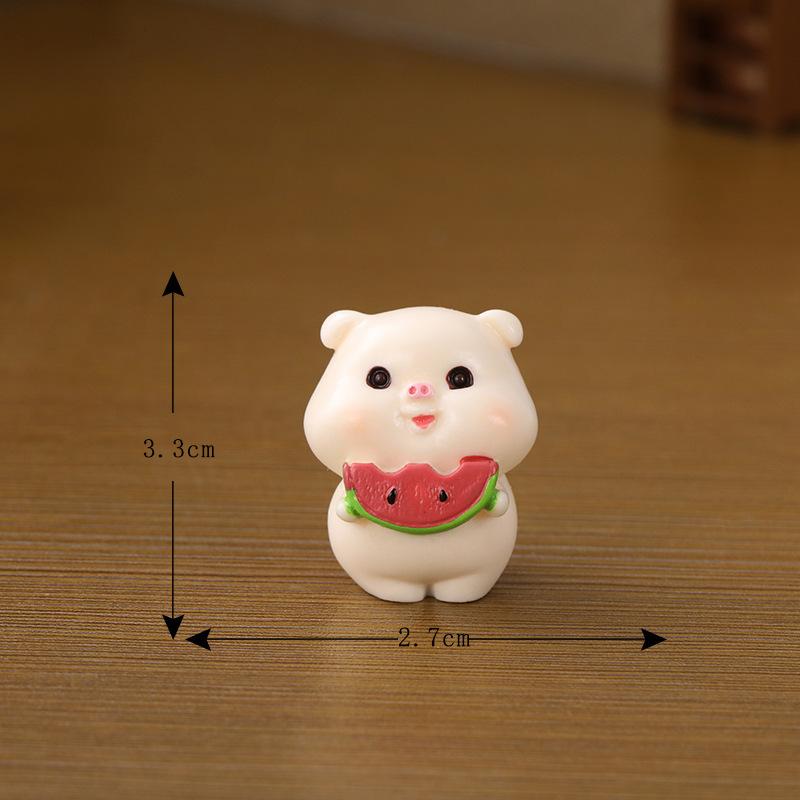 Tiểu cảnh heo con mini trang trí cảnh rêu và bàn DIY (ZC-1090)