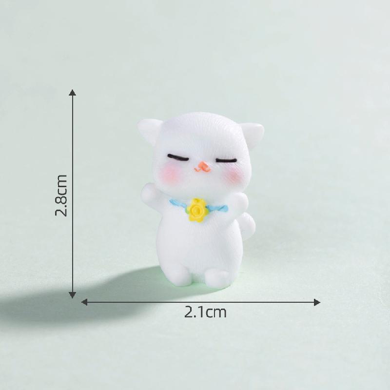 Tiểu cảnh hướng dương và mèo DIY, phụ kiện tiểu cảnh mini bàn thu nhỏ đáng yêu (ZC-1043)