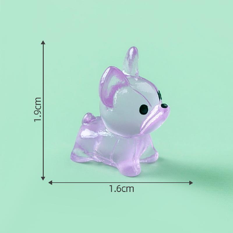 Tiểu cảnh cún phát sáng DIY, phụ kiện tiểu cảnh mini blind bag treo bàn cute (ZC-1136)
