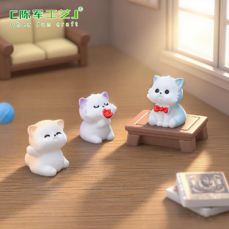Phụ Kiện Tiểu Cảnh Mèo Con Dễ Thương Mini Nhà Búp Bê (PK-575)