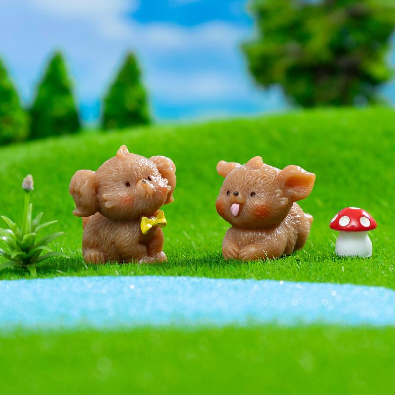 Phụ Kiện Tiểu Cảnh Chó Teddy Năng Động Mini (PK-258)