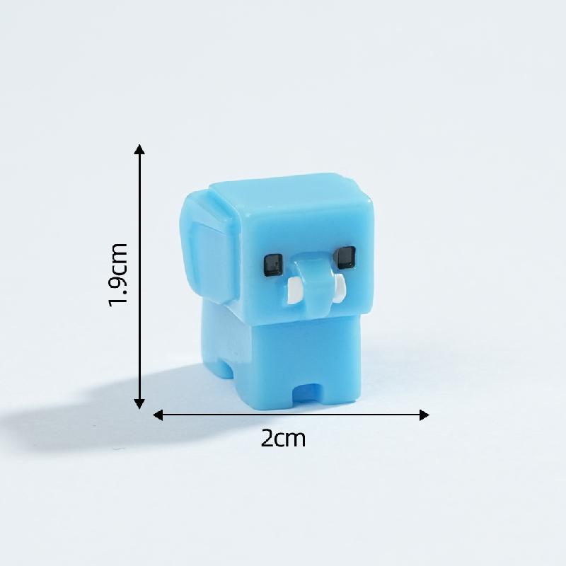 Tiểu cảnh hình vuông hồng hạc & ếch DIY, phụ kiện tiểu cảnh mini resin garden treo bàn cute (ZC-1465)