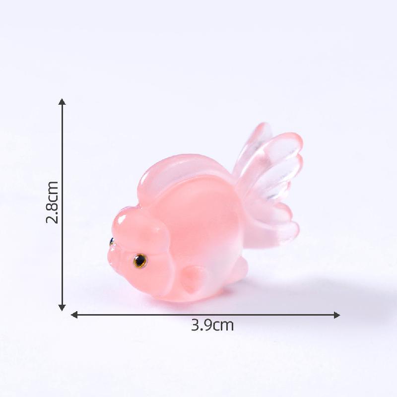 Tiểu cảnh cá chép may mắn phát sáng, biển DIY, phụ kiện bàn tiểu cảnh mini (ZC-747)