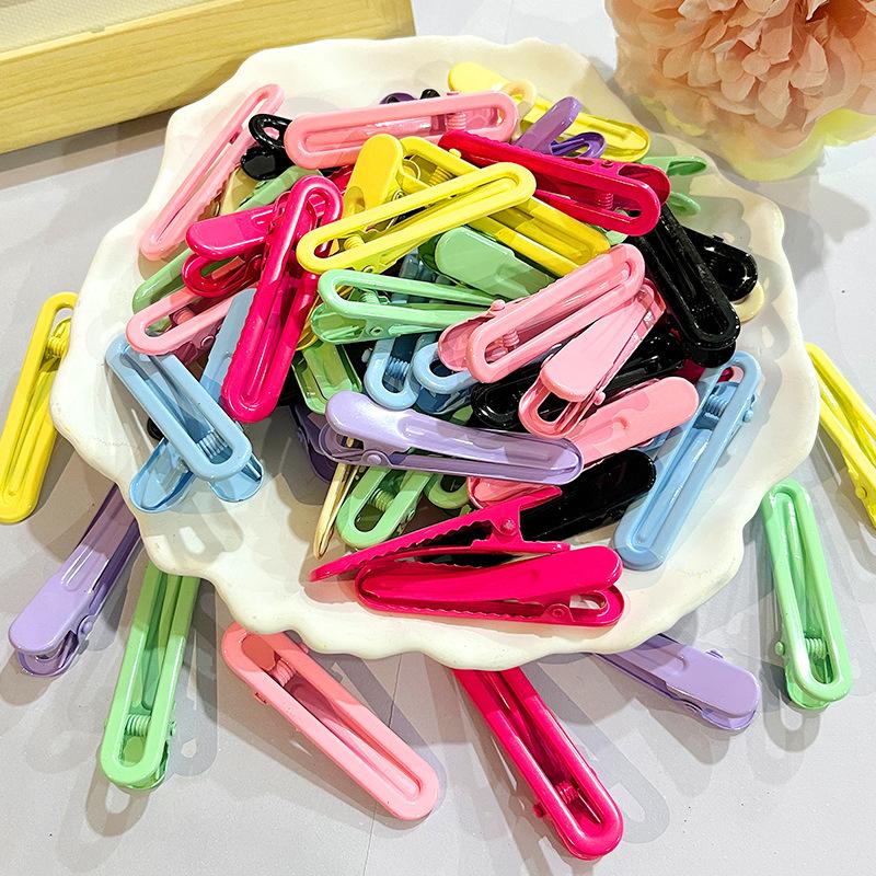 Kẹp tóc BB kim loại, phụ kiện DIY, kẹp mỏ vịt, kem giả (NX-614)