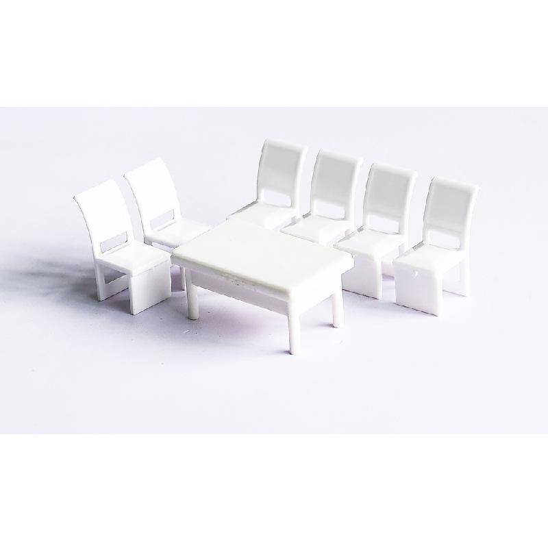 Bộ Bàn Ăn Nội Thất Mini Tỷ Lệ 1:50-1:100 (MH-93)