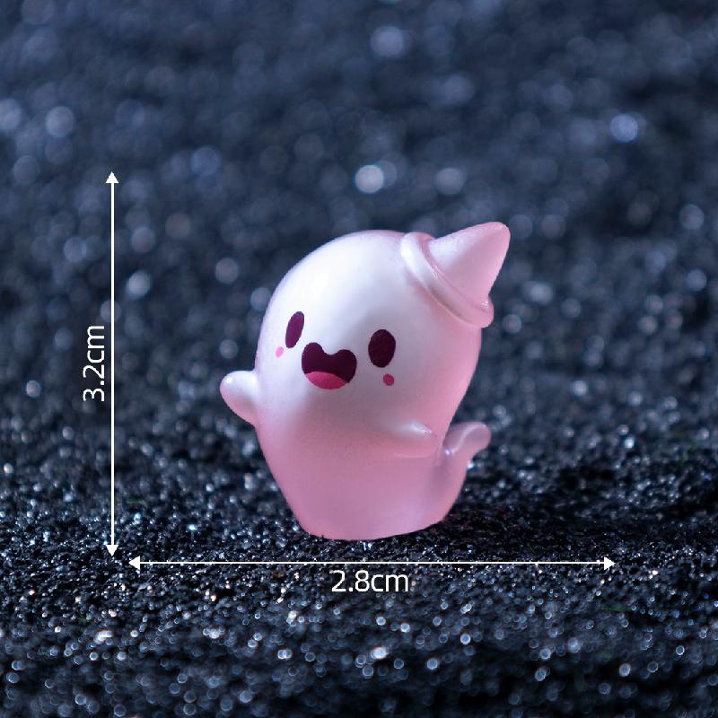 Tiểu cảnh ma nhỏ phát sáng, Halloween DIY, phụ kiện resin tiểu cảnh mini (ZC-568)
