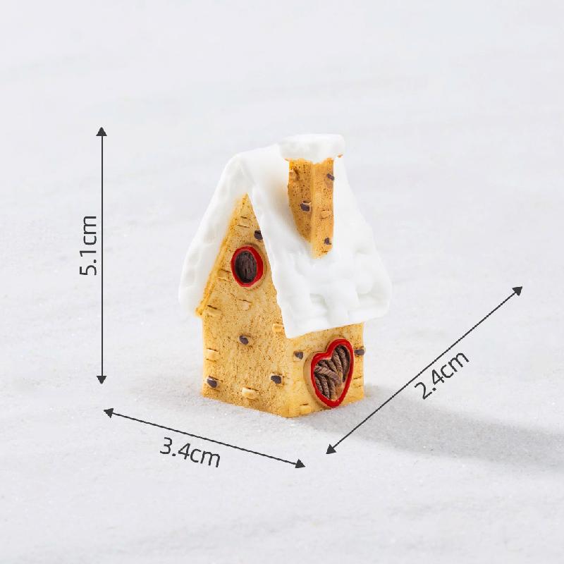 Tiểu cảnh nhà Giáng Sinh, biệt thự tuyết phong cách Âu (ZC-139)
