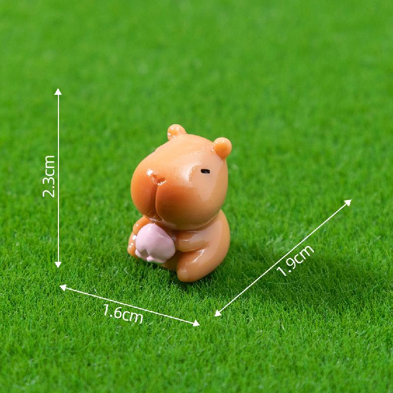 Capybara hoa anh đào mùa xuân mini tiểu cảnh (PK-700)