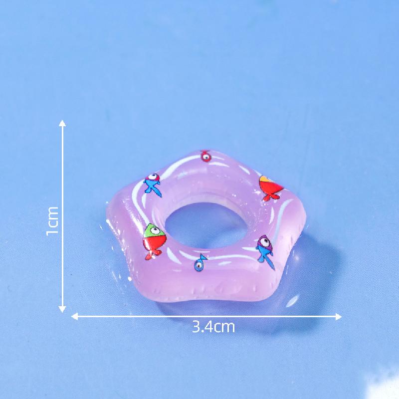 Tiểu cảnh vòng bơi, phao, sinh vật biển, bể cá mini DIY, phụ kiện bàn nhỏ xinh (ZC-119)