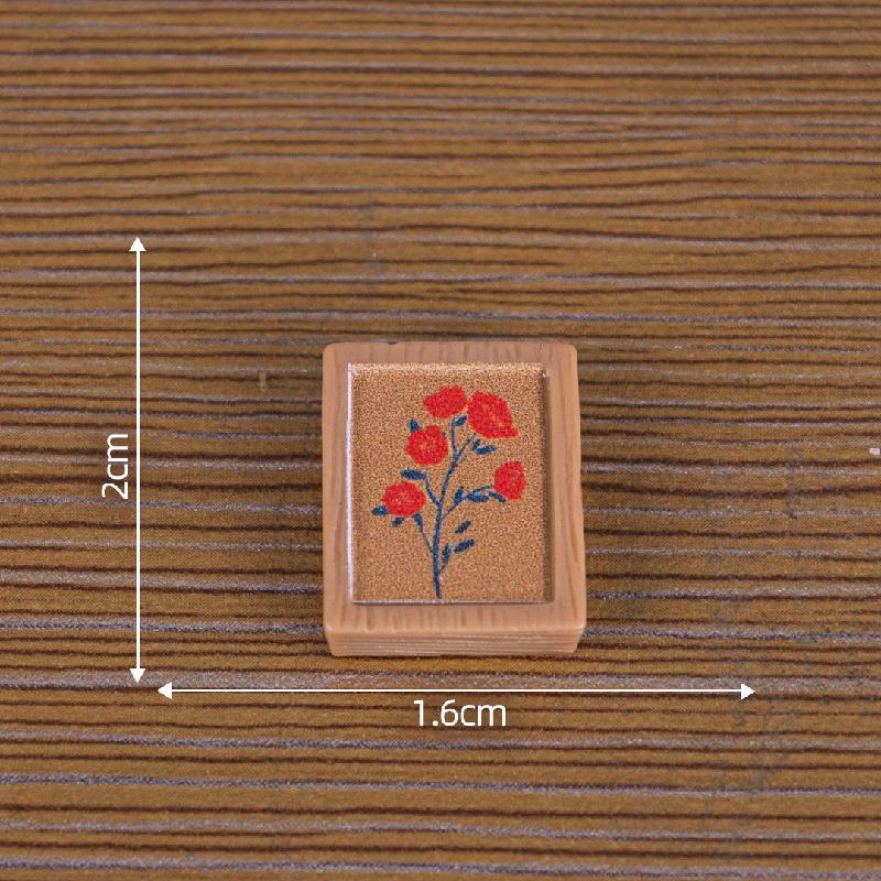 Tiểu cảnh tranh tường, chậu sen đá, nhà búp bê DIY, phụ kiện bàn resin tiểu cảnh mini (ZC-348)