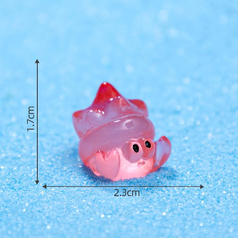 Tiểu cảnh bạch tuộc, cua biển phát sáng DIY, phụ kiện bàn tiểu cảnh mini (ZC-740)