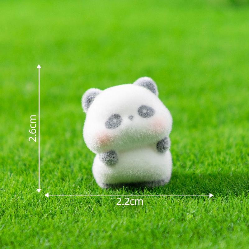 Tiểu cảnh gấu trúc dễ thương, búp bê DIY, phụ kiện bàn tiểu cảnh mini (ZC-659)