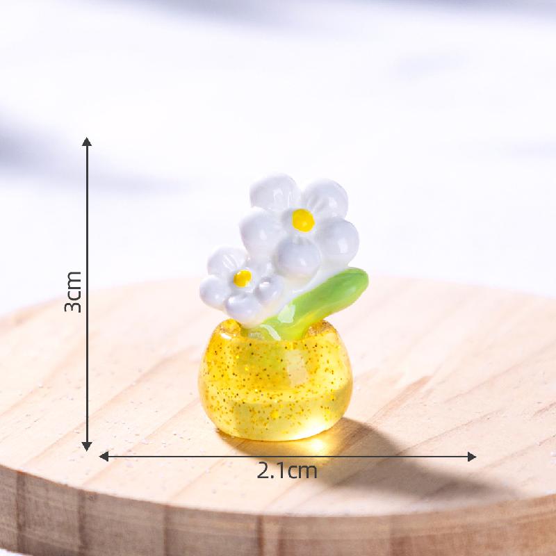 Tiểu cảnh hoa hướng dương tulip DIY, phụ kiện tiểu cảnh mini xe bàn đáng yêu (ZC-1014)